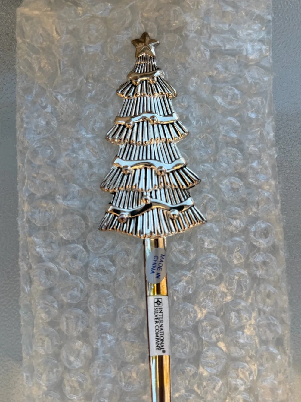 International Stainless Steel Christmas Serving Set in Silver